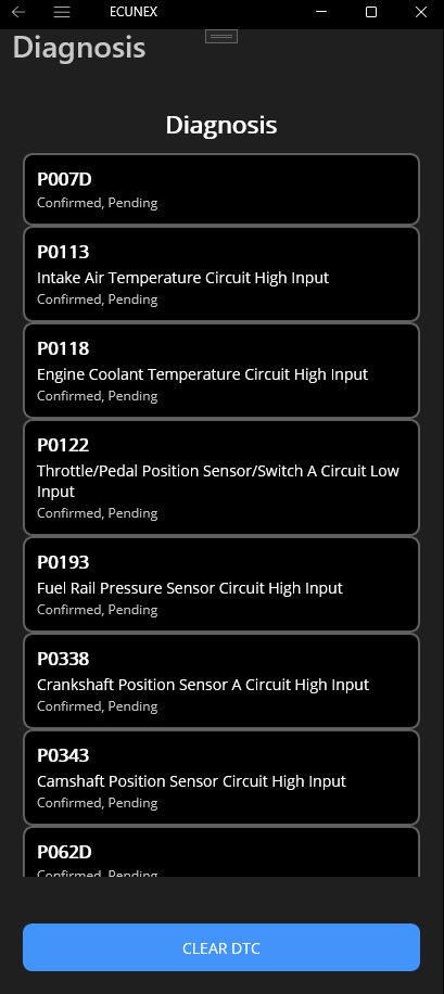 Vehicle identification and diagnosis